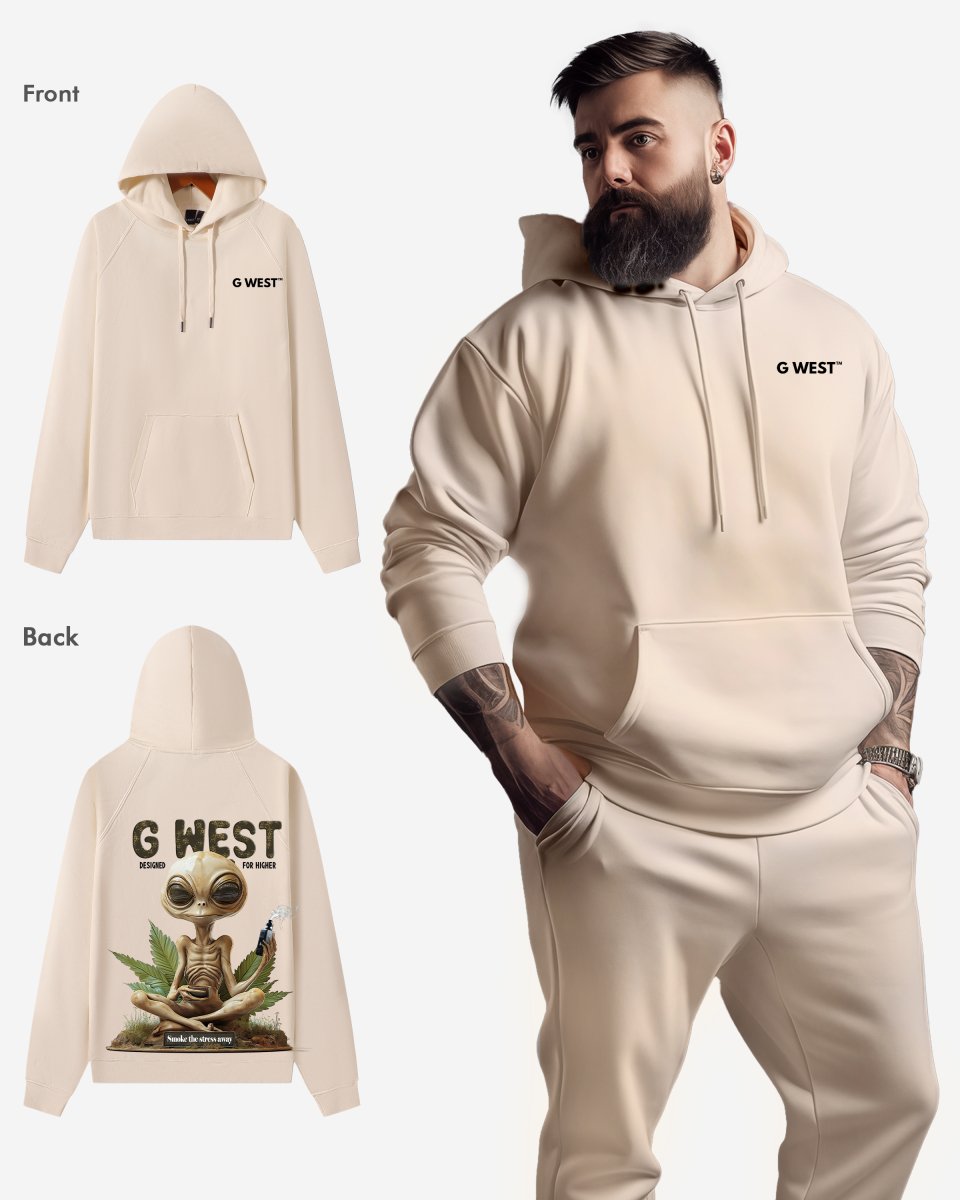 G West Smoking Alien Oversize Hoodie