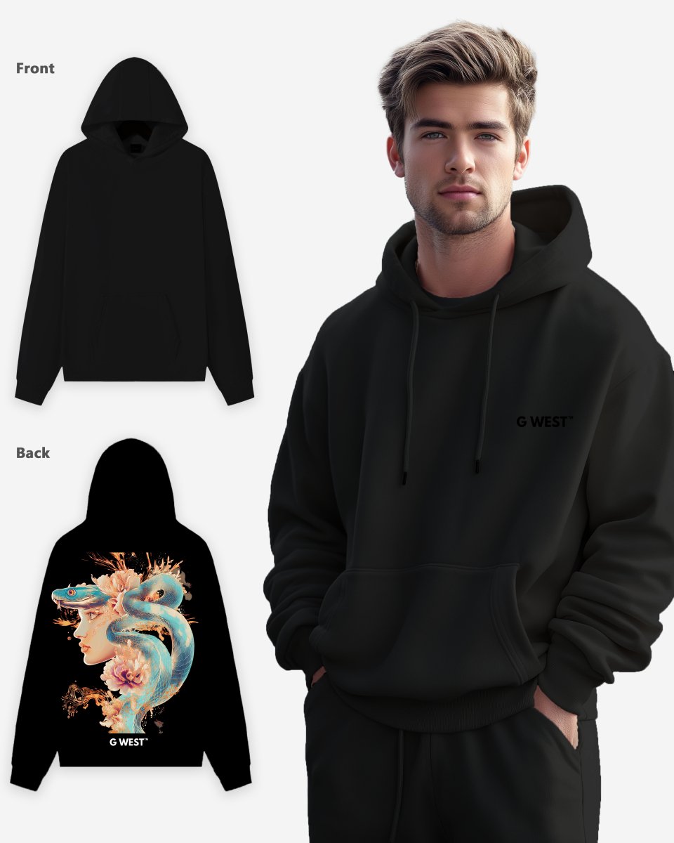 G West Snake Lady Oversize Hoodie