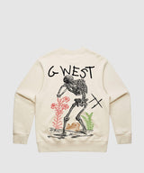 G West Sorrow Skeleton Heavy Premium Crewneck