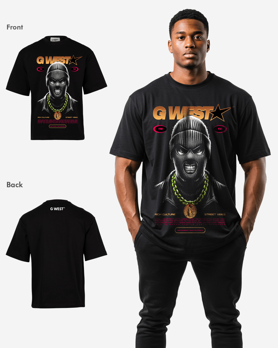 G-WEST STREET PHANTOM OVERSIZED TEE