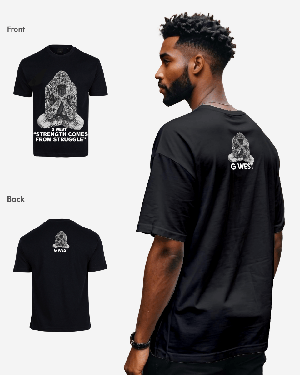 G West Strength Come From Struggle Oversized Tee