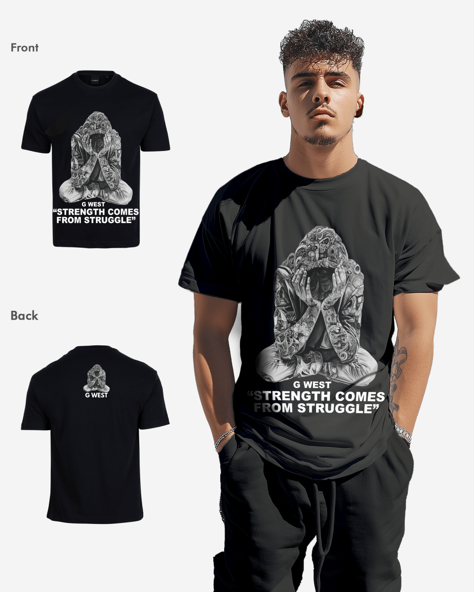 G West Strength Come From Struggle Oversized Tee