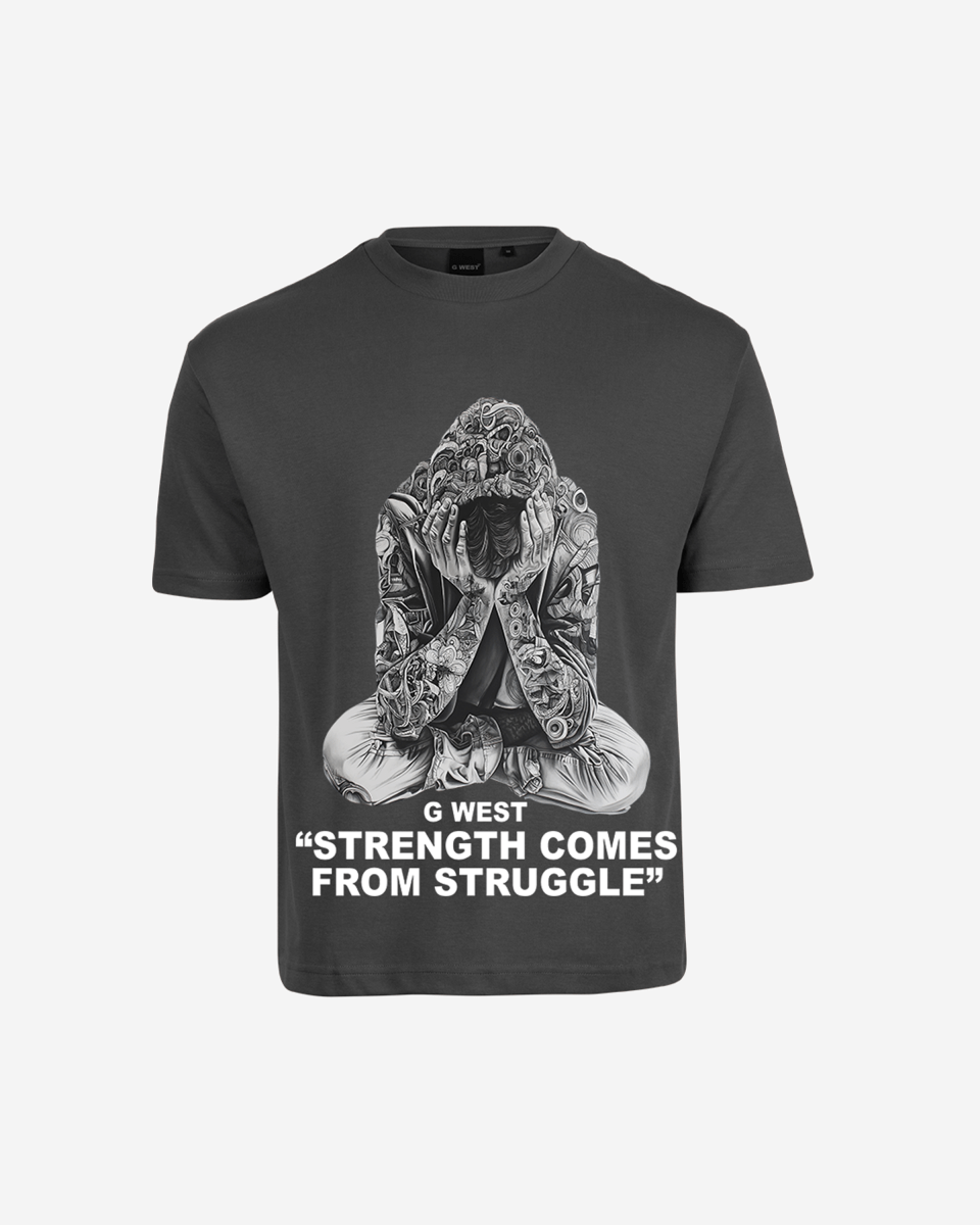 G West Strength Come From Struggle Oversized Tee