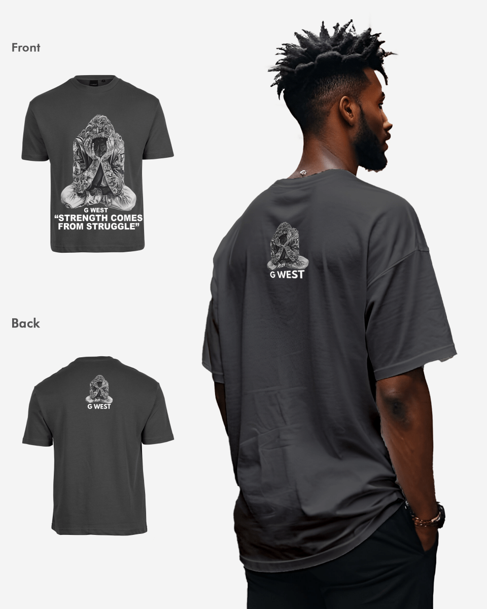 G West Strength Come From Struggle Oversized Tee