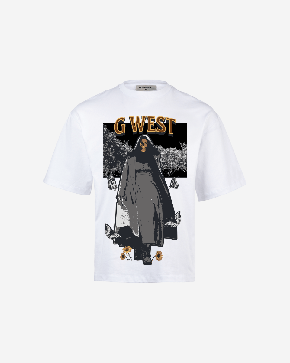 G West the dark blossom OVERSIZED TEE