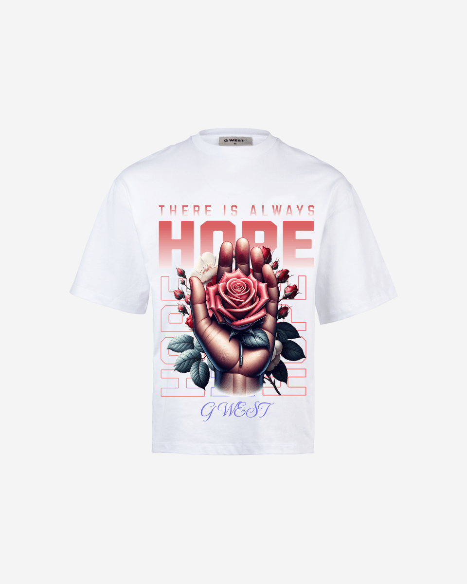 G-WEST THERE IS ALWAYS HOPE OVERSIZED TEE