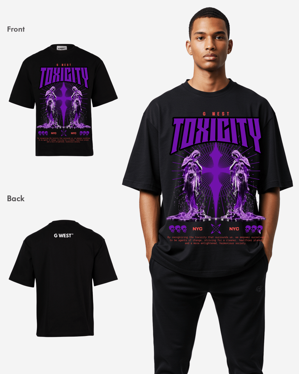 G-WEST TOXICITY OVERSIZED TEE