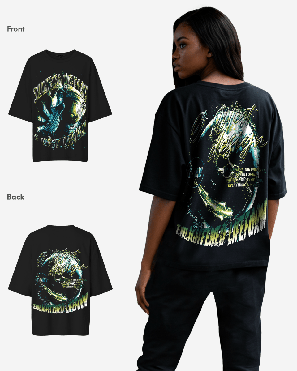 G West Womens Universe Premium Oversized Tee