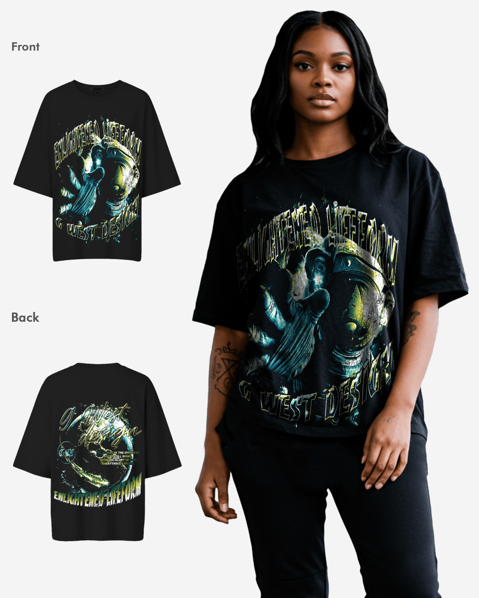 G West Womens Universe Premium Oversized Tee