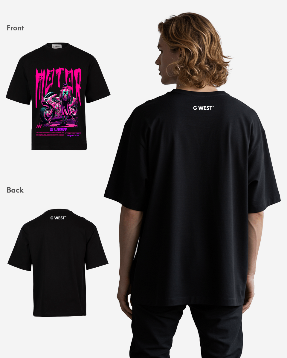 G-WEST URBAN MOTORCYCLE OVERSIZED TEE