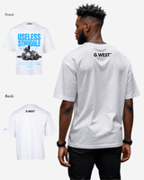 G-WEST USELESS STRUGGLE OVERSIZED TEE