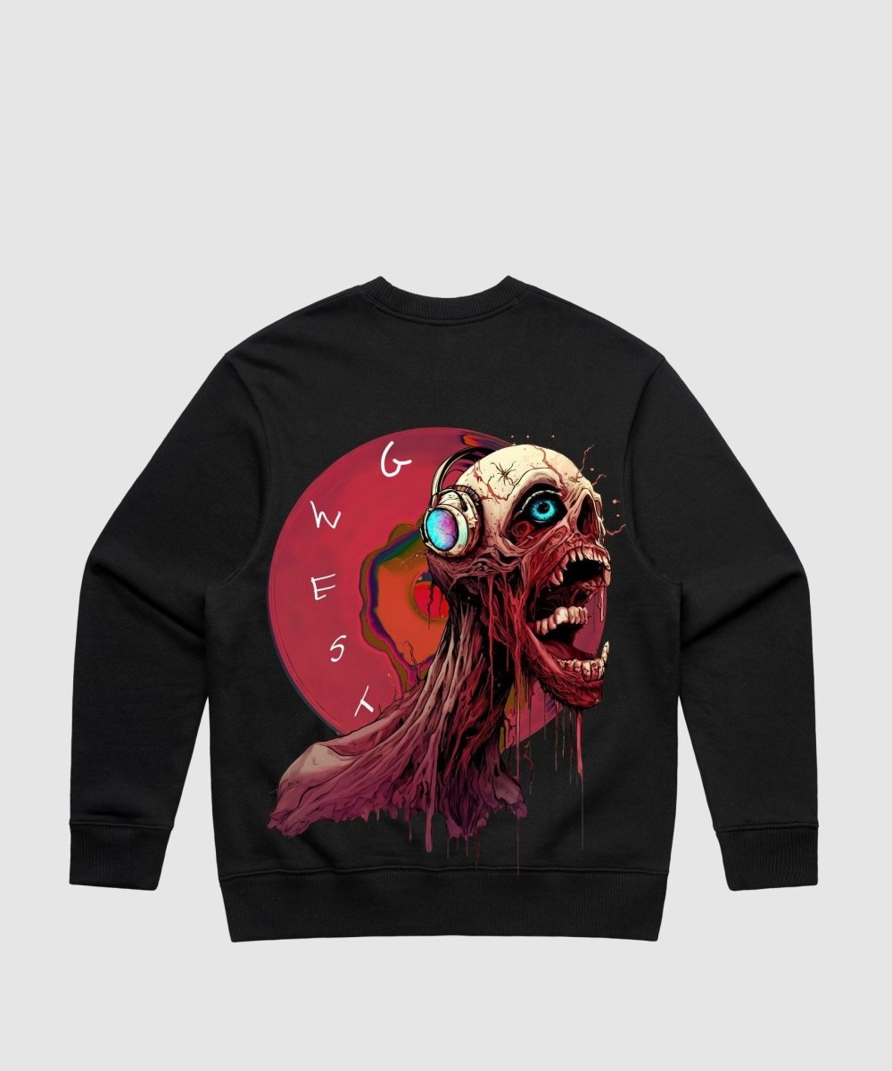 G West Vinyl Zombie Heavy Premium Crewneck