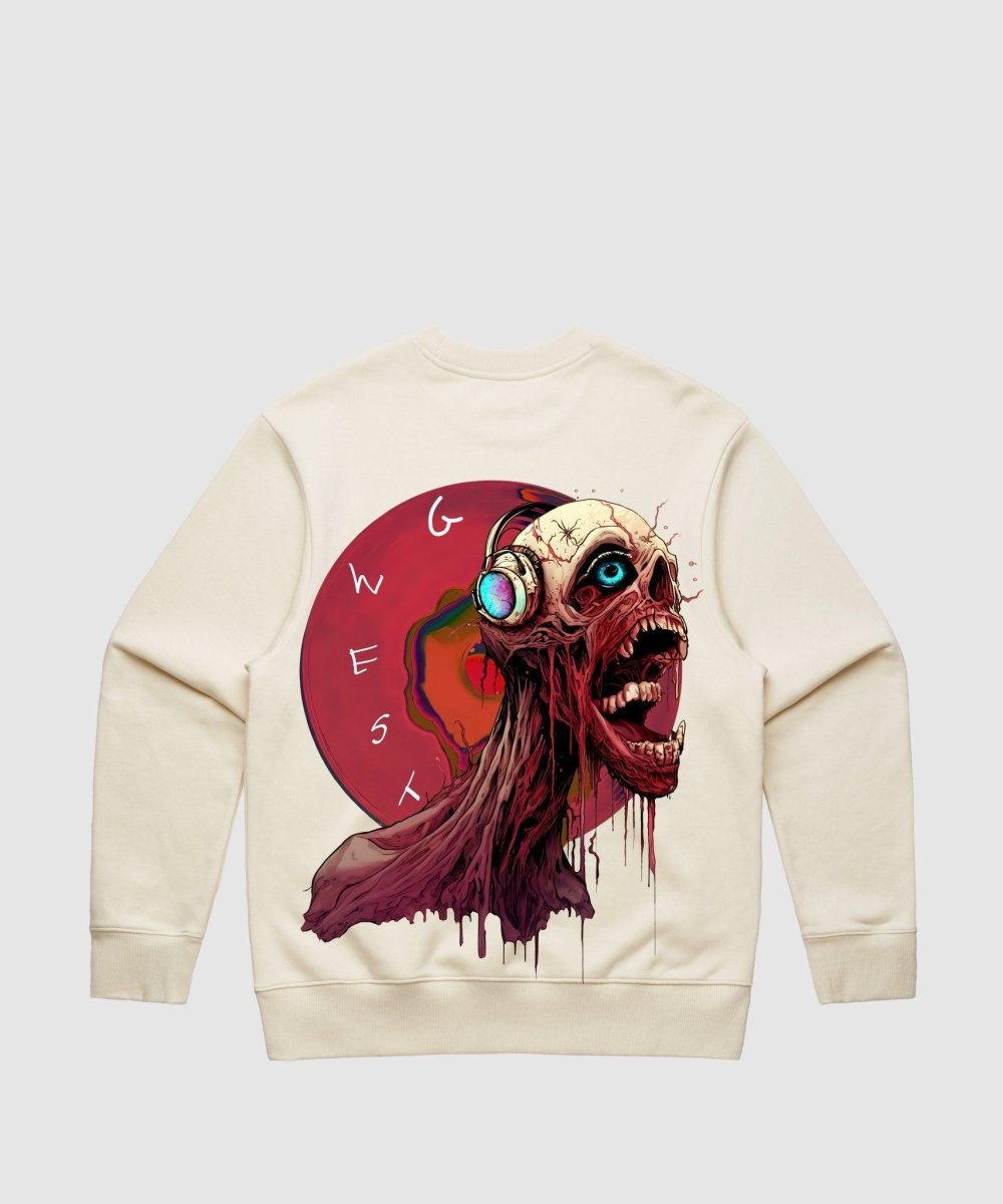 G West Vinyl Zombie Heavy Premium Crewneck