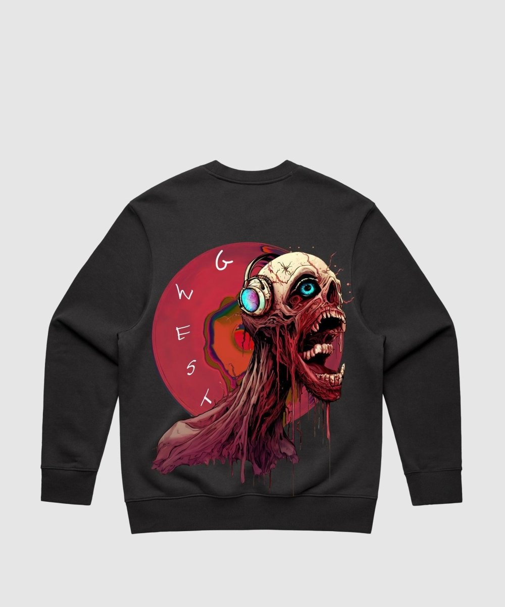 G West Vinyl Zombie Heavy Premium Crewneck