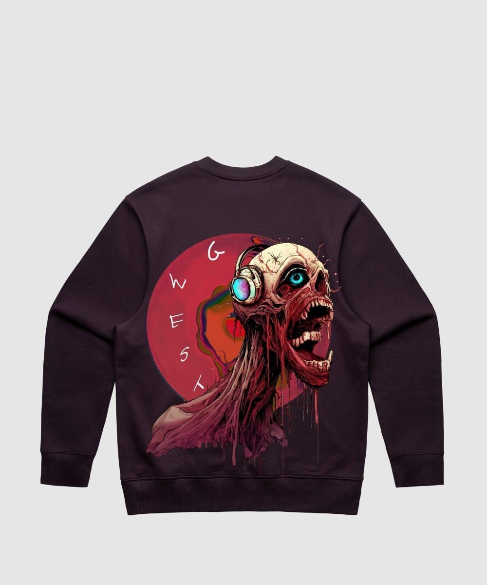 G West Vinyl Zombie Heavy Premium Crewneck