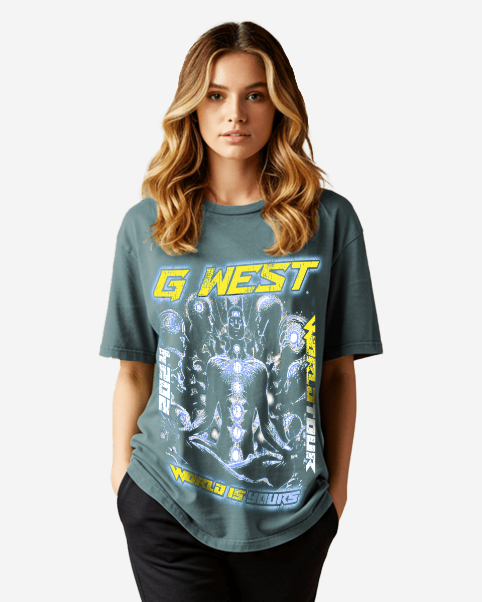 G West Womens World Is Yours Premium Oversized Tee