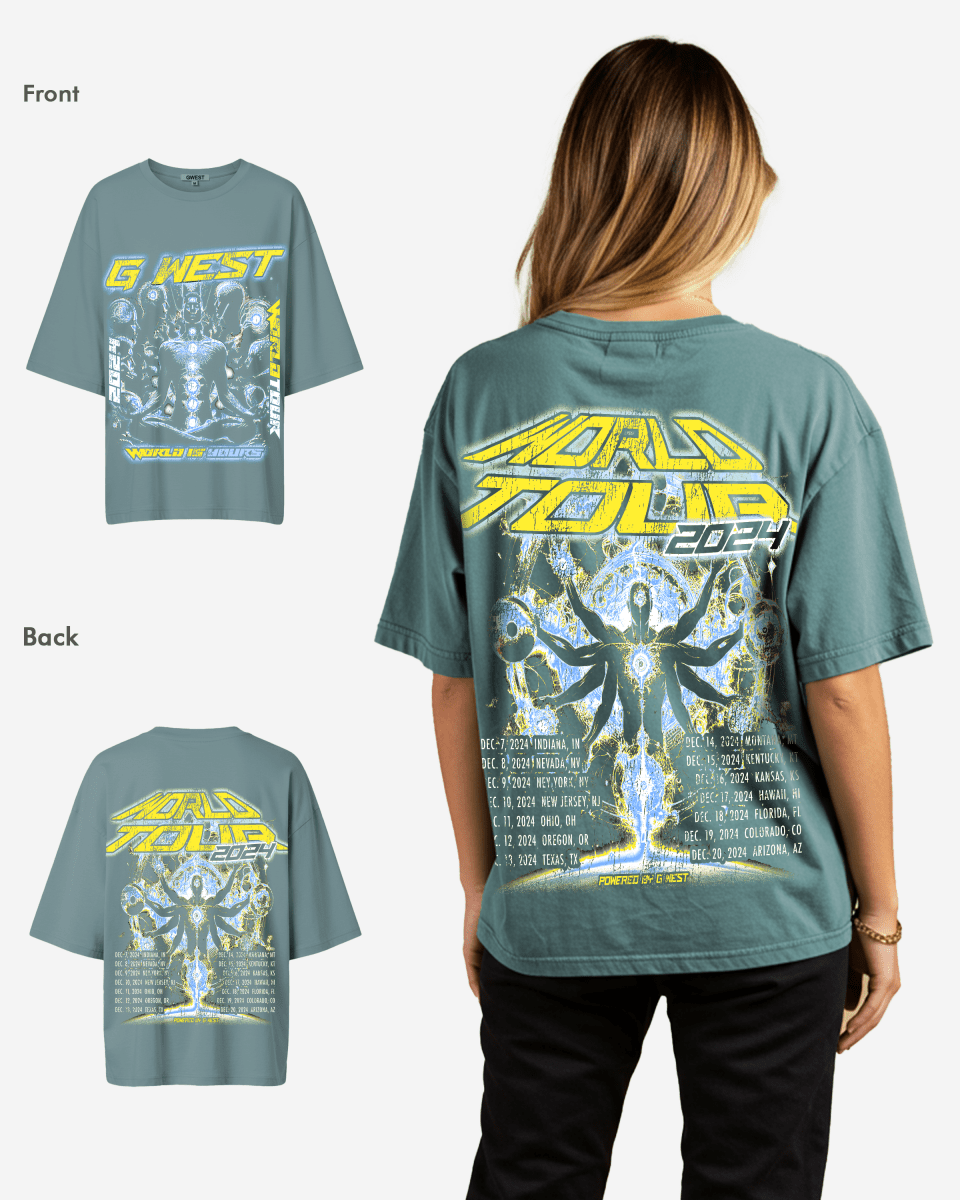 G West Womens World Is Yours Premium Oversized Tee