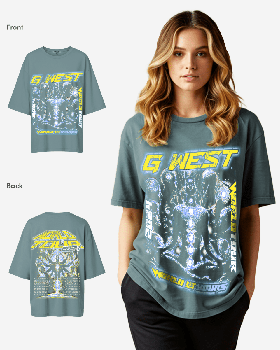 G West Womens World Is Yours Premium Oversized Tee