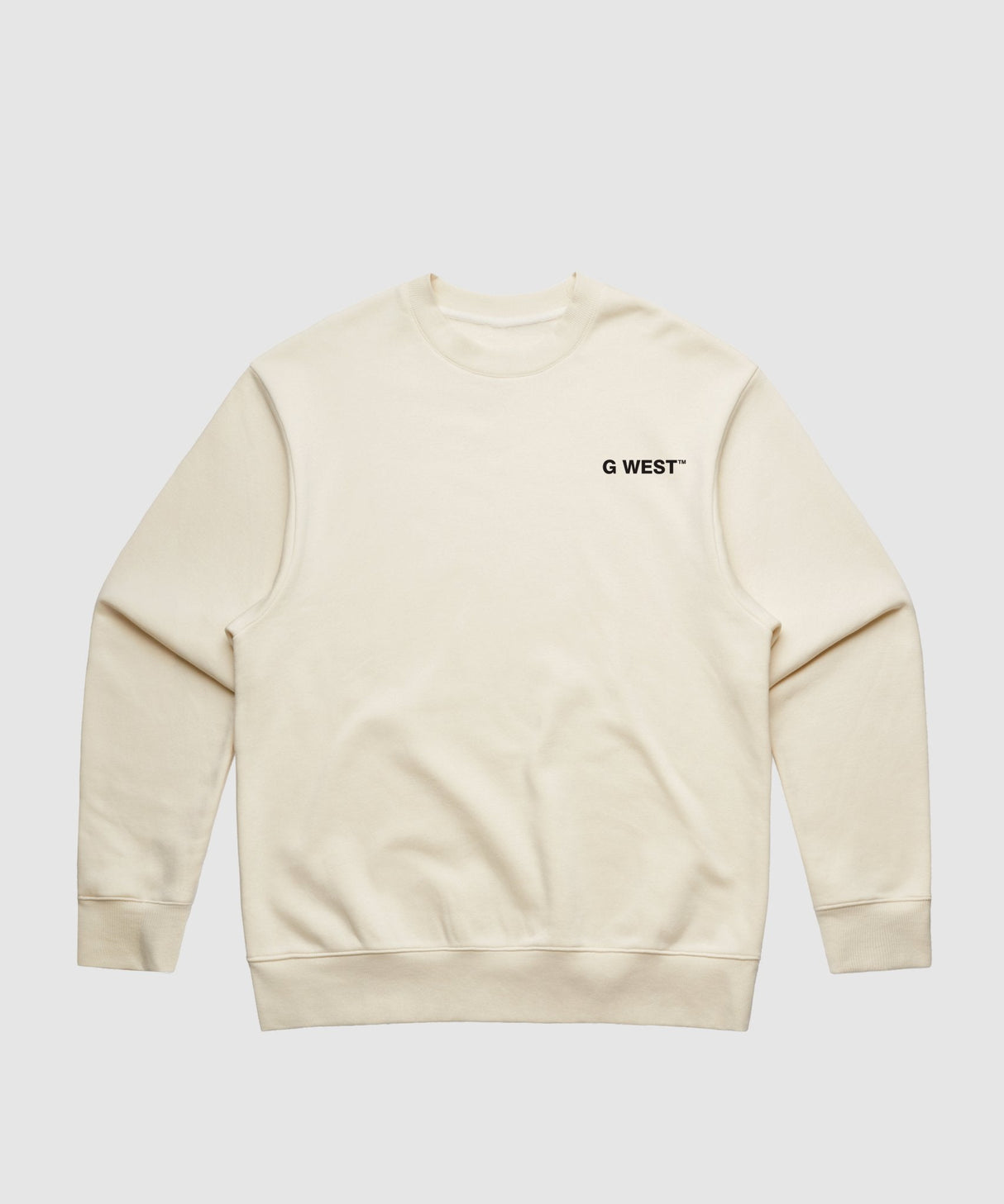 G WEST YELLOW FACE HEAVY PREMIUM CREWNECK