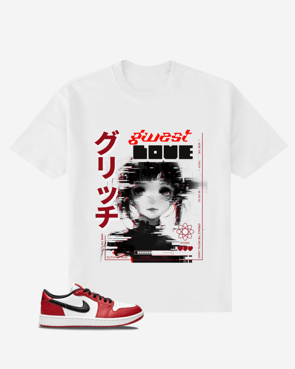 Glitched Love Oversized T-Shirt