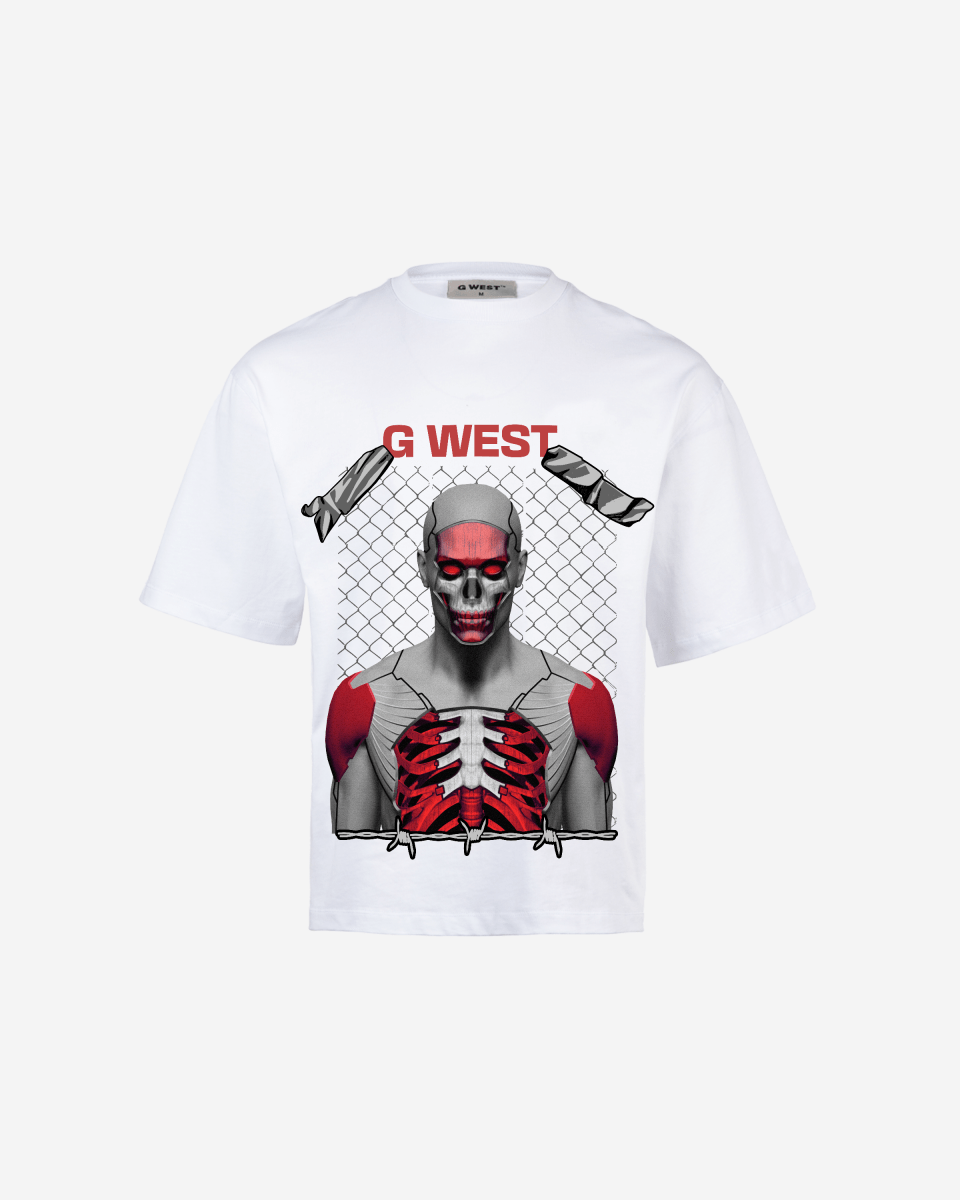 GWEST red eyed rage OVERSIZED TEE