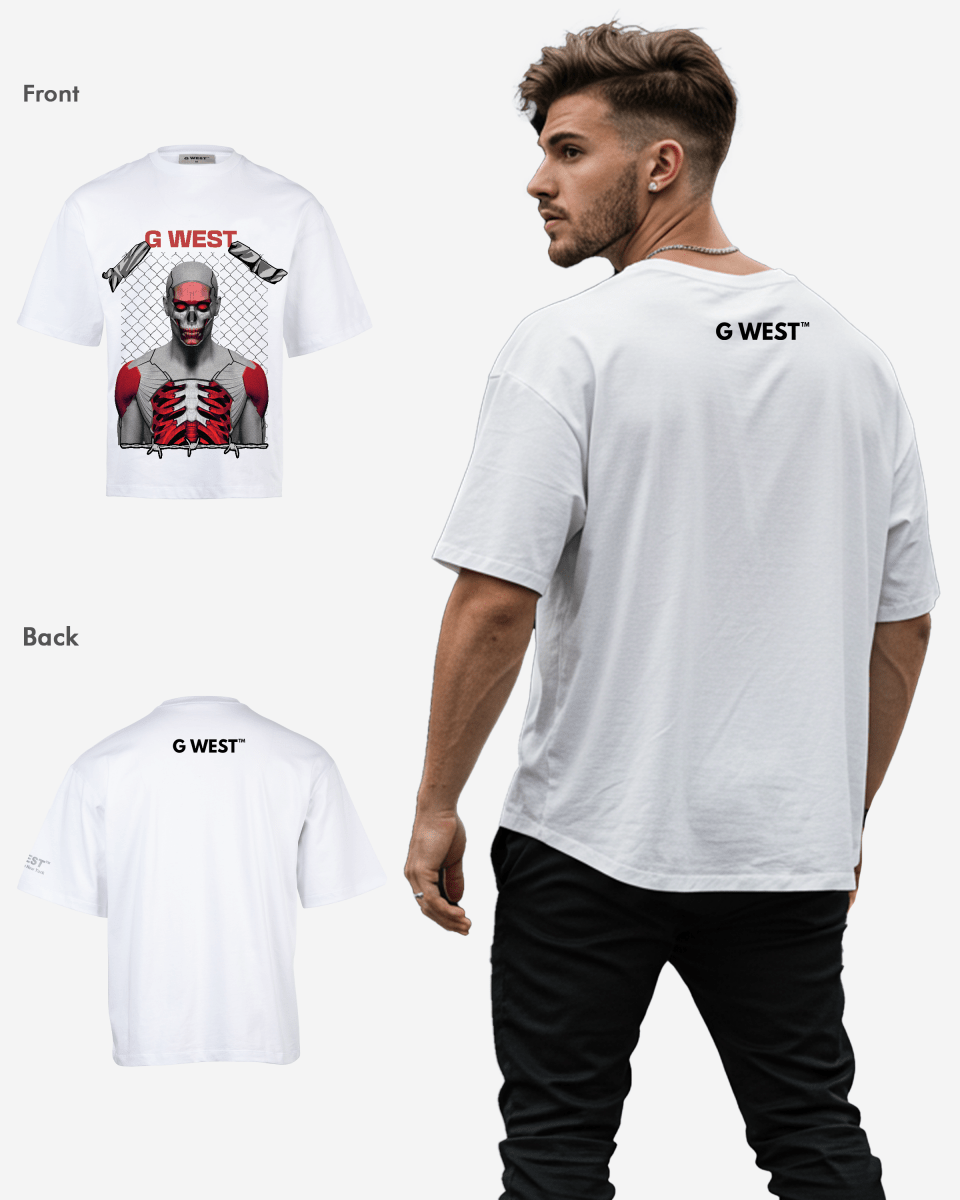 GWEST red eyed rage OVERSIZED TEE