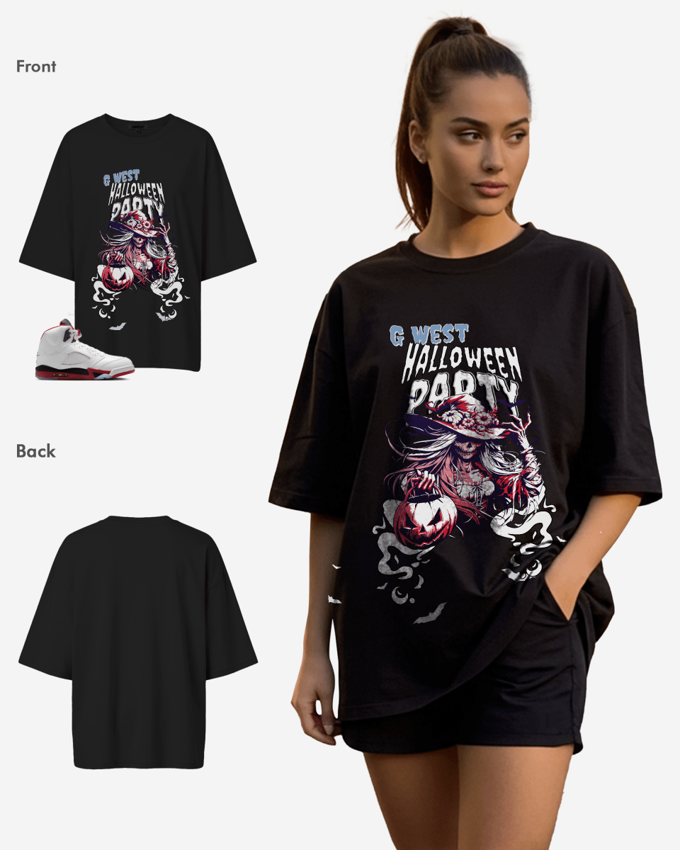 G West Halloween Party Oversized Women's T-Shirt
