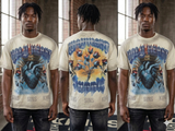 holy heart rhinestone graphic t shirt spiritual street fit