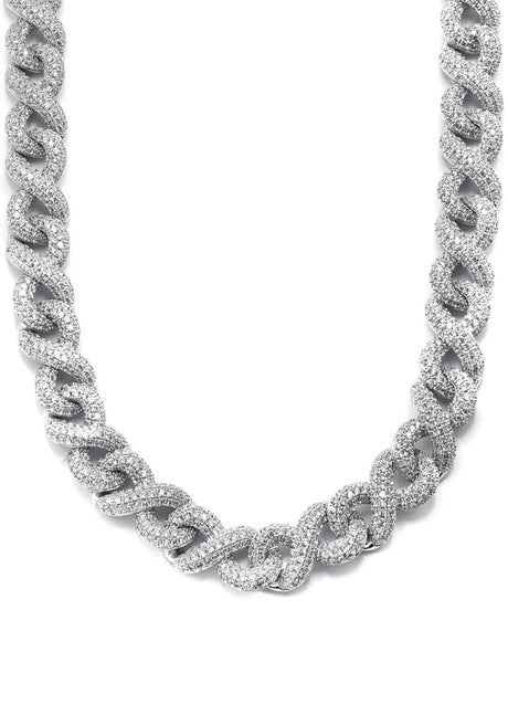 ICE KART ICED INFINITY CHAIN WHITE GOLD