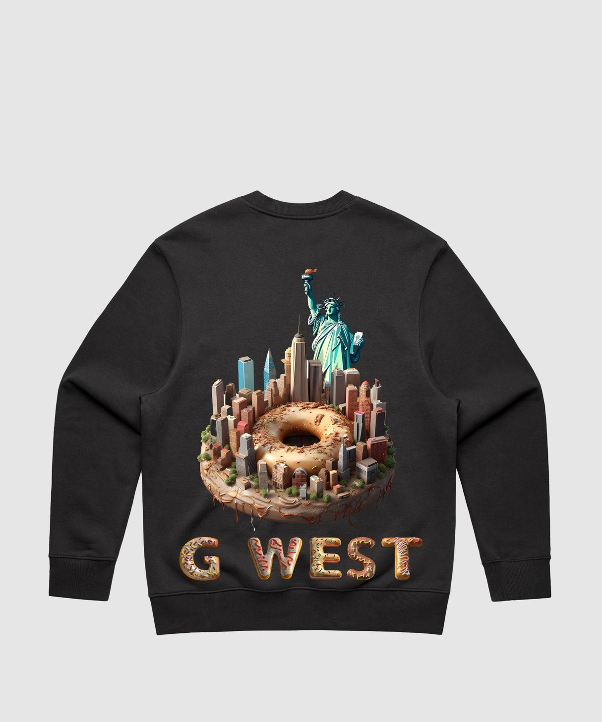 G West Nyc Donut Heavy Premium Crewneck