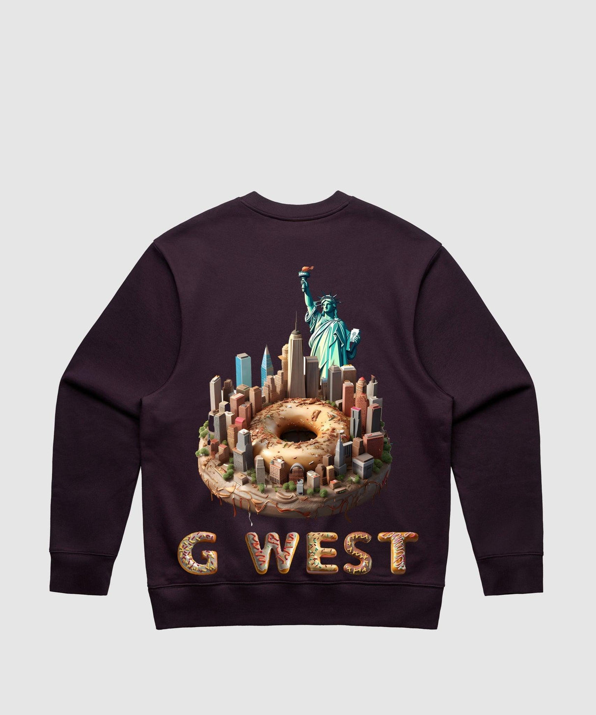 G West Nyc Donut Heavy Premium Crewneck
