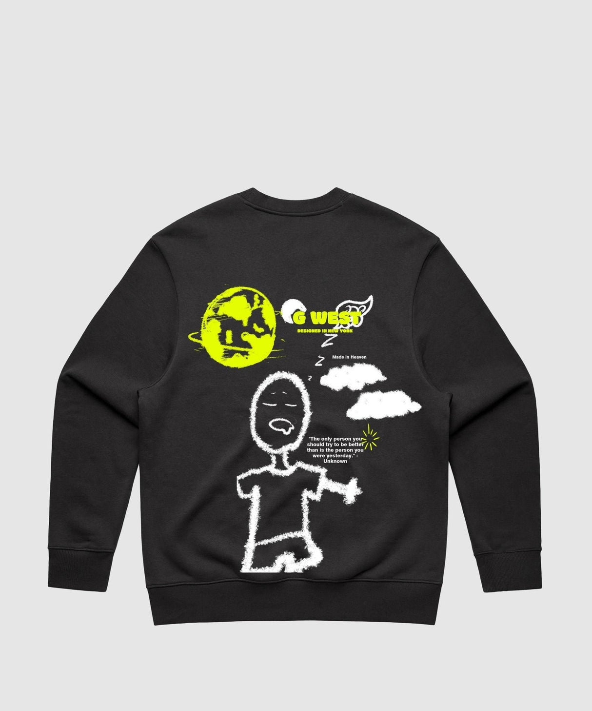 G West Stick Figure Heavy Premium Crewneck
