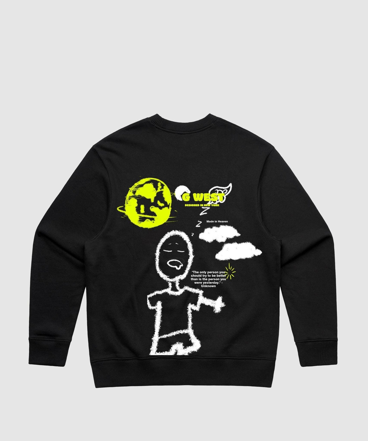 G West Stick Figure Heavy Premium Crewneck