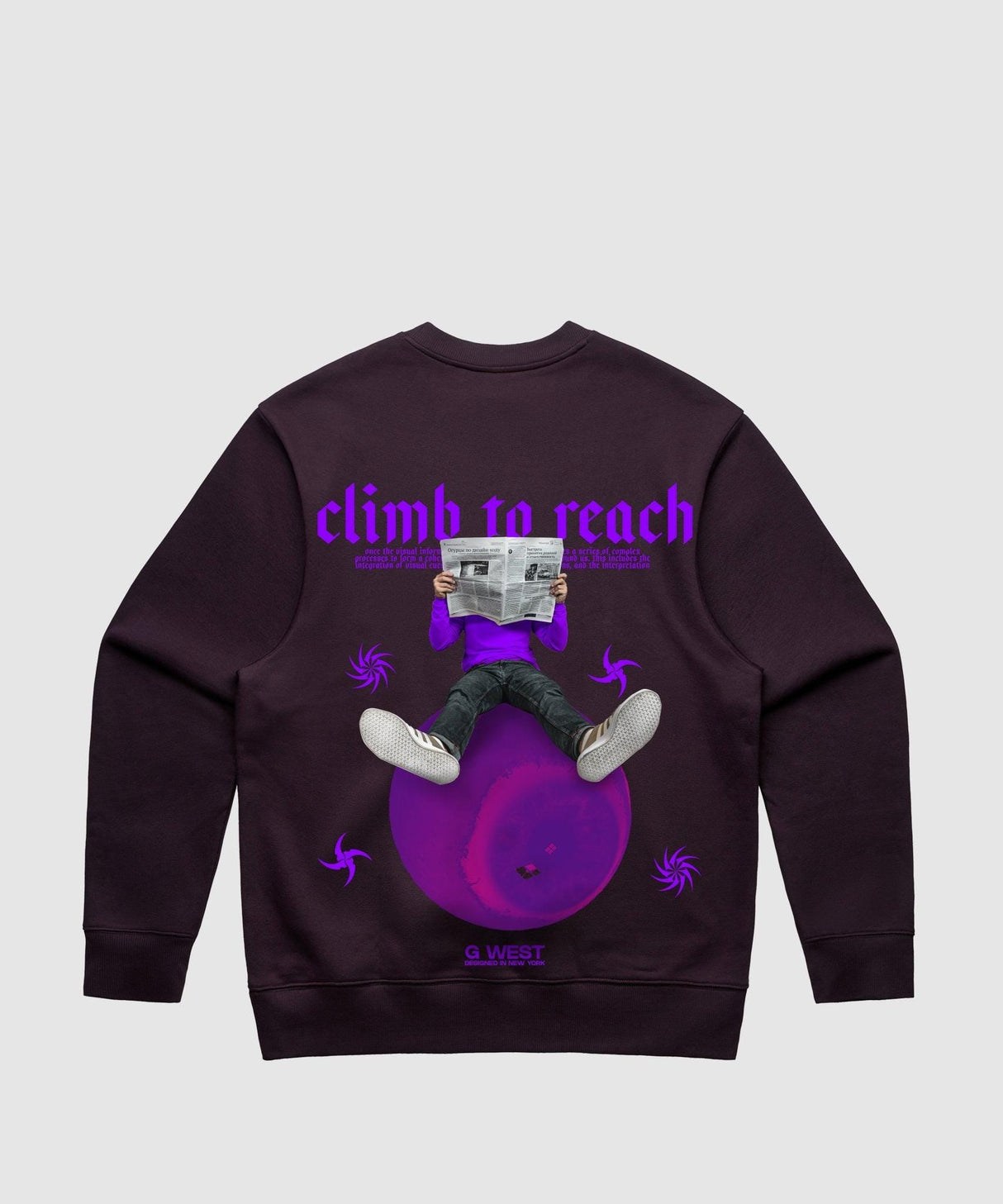 G West Newspaper Heavy Premium Crewneck
