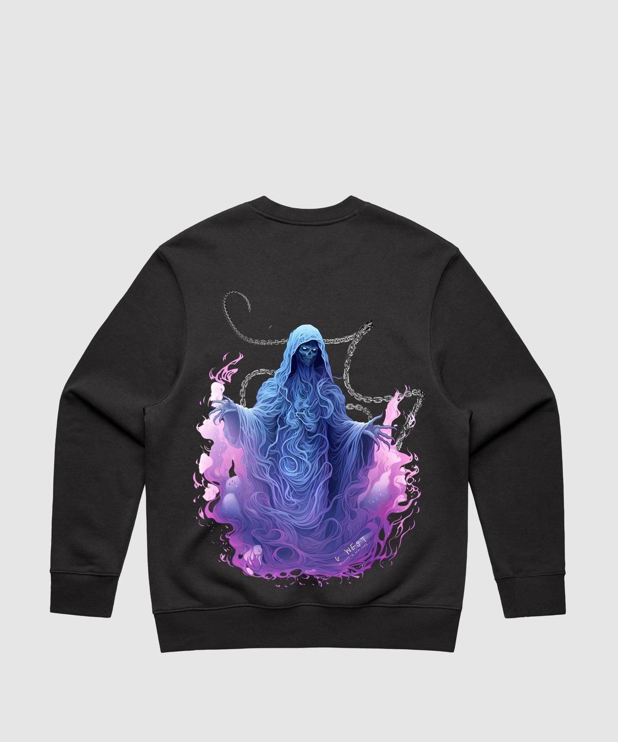 G West Purple Reaper Heavy Premium Crewneck