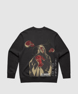 G West Red Skull Heavy Premium Crewneck