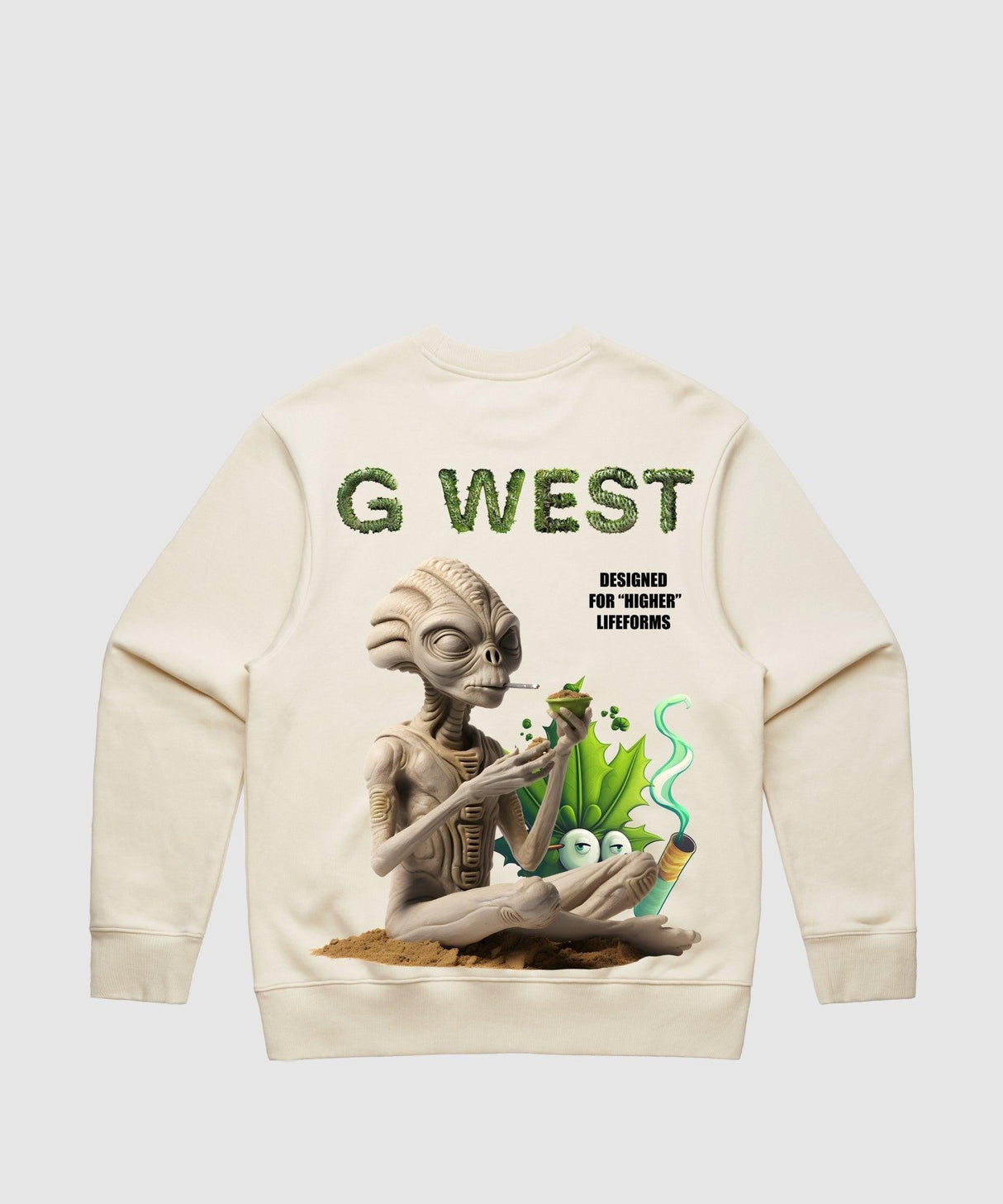 G West Higher Lifefrom Heavy Premium Crewneck