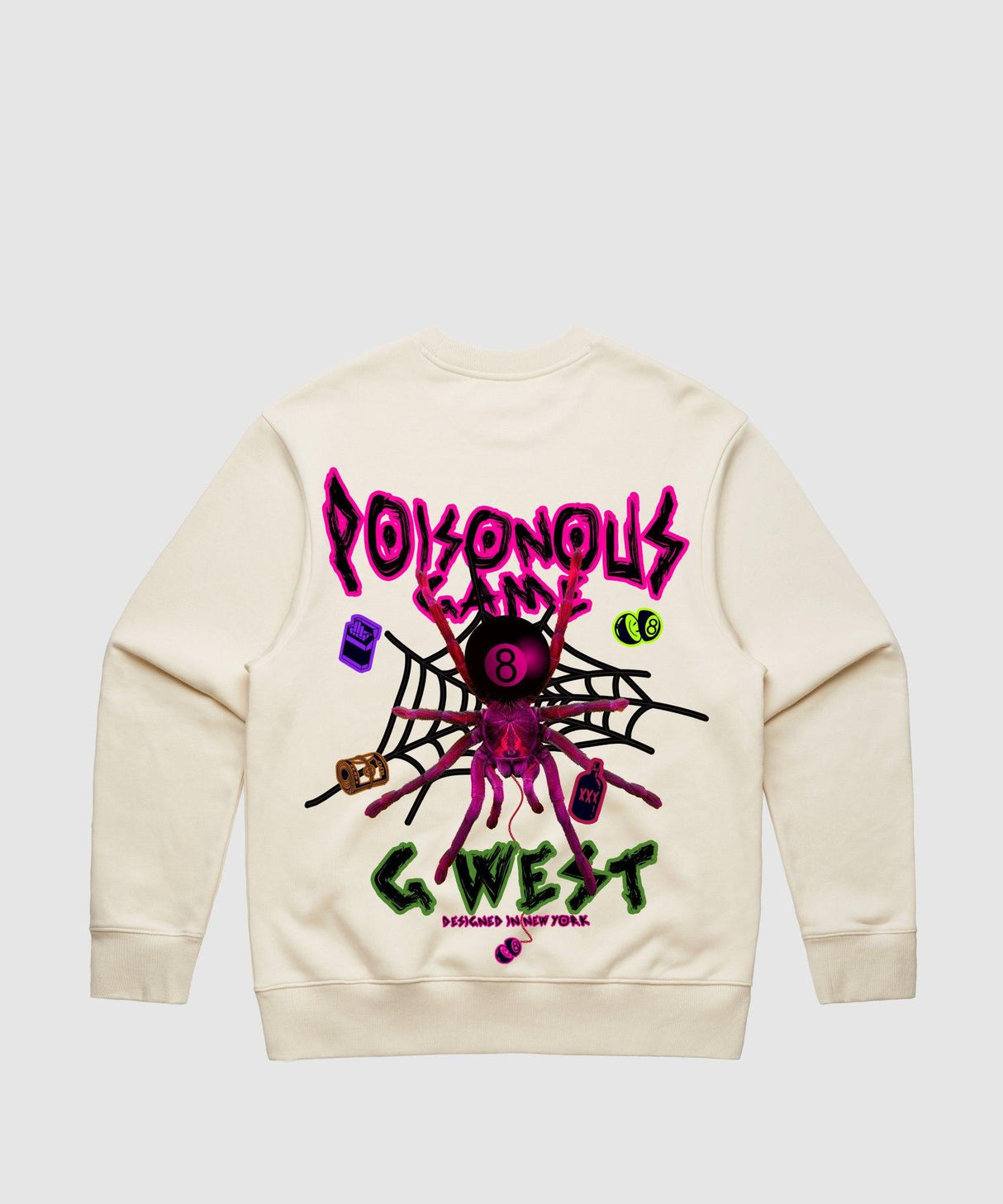 G West Poison Game Heavy Premium Crewneck