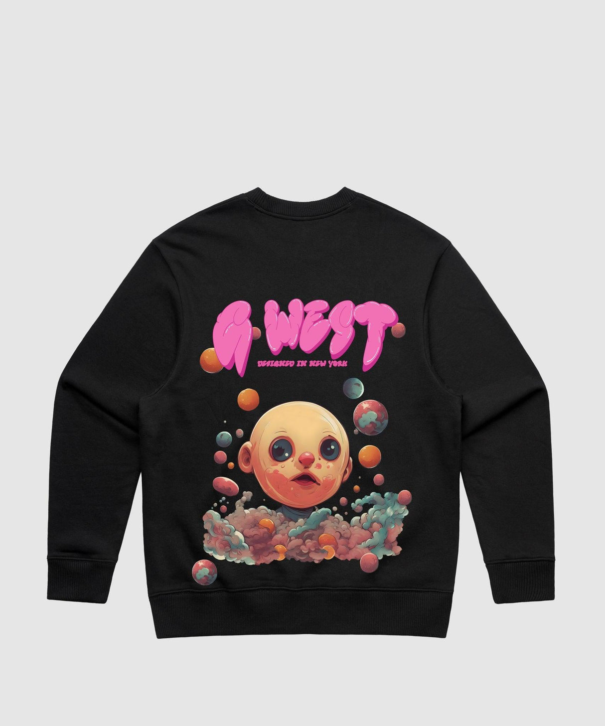 G West Bubble Gum Baby Heavy Premium Crewneck