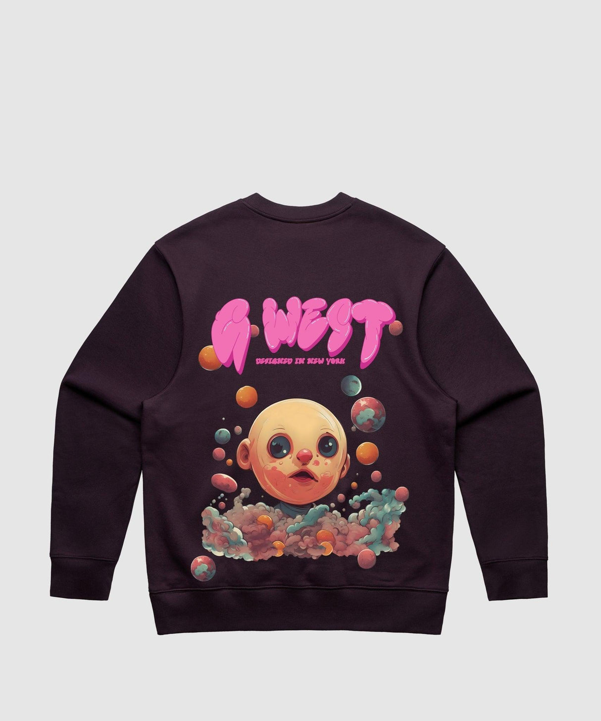 G West Bubble Gum Baby Heavy Premium Crewneck