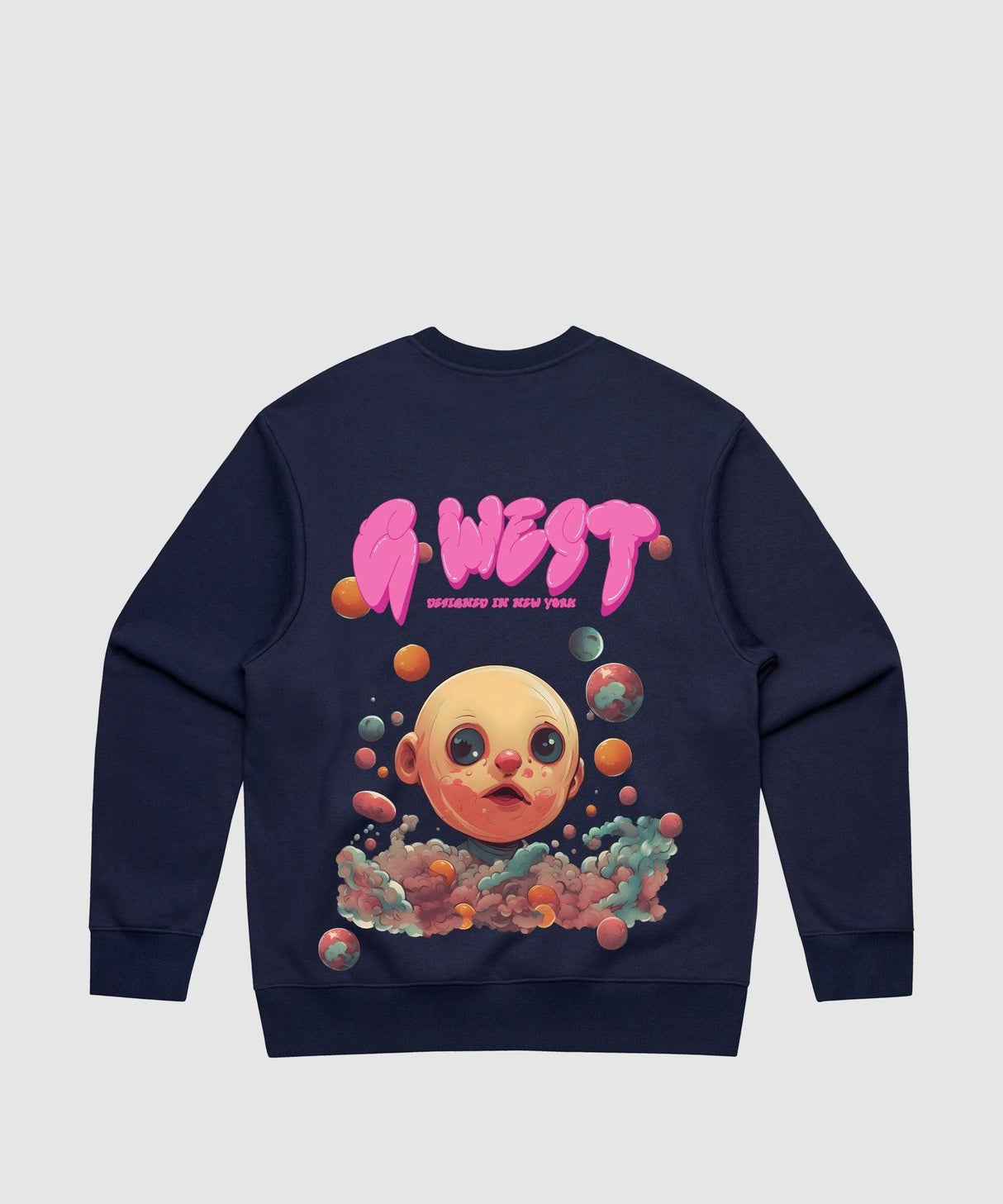 G West Bubble Gum Baby Heavy Premium Crewneck