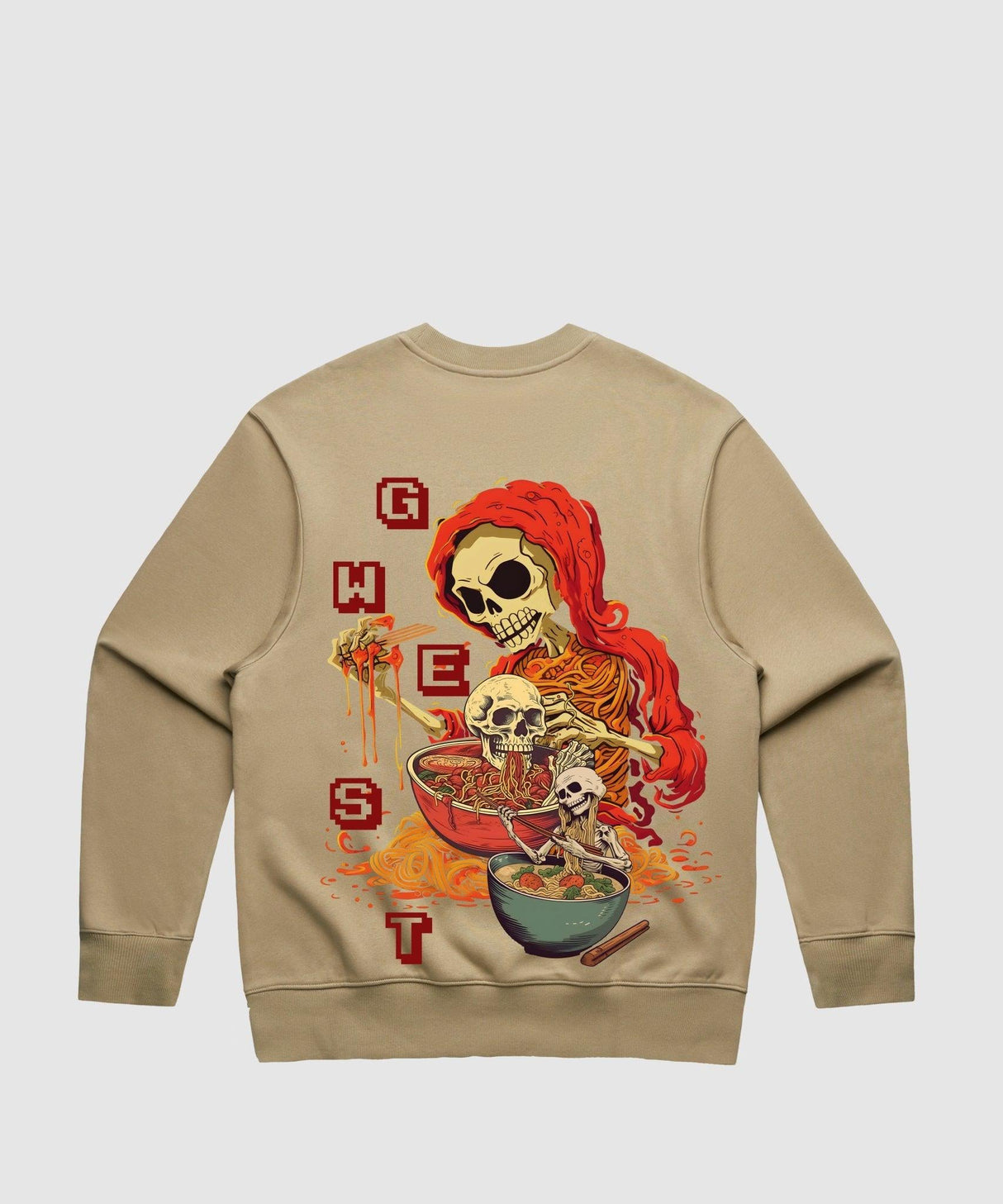 G West Noodle Skeleton Heavy Premium Crewneck
