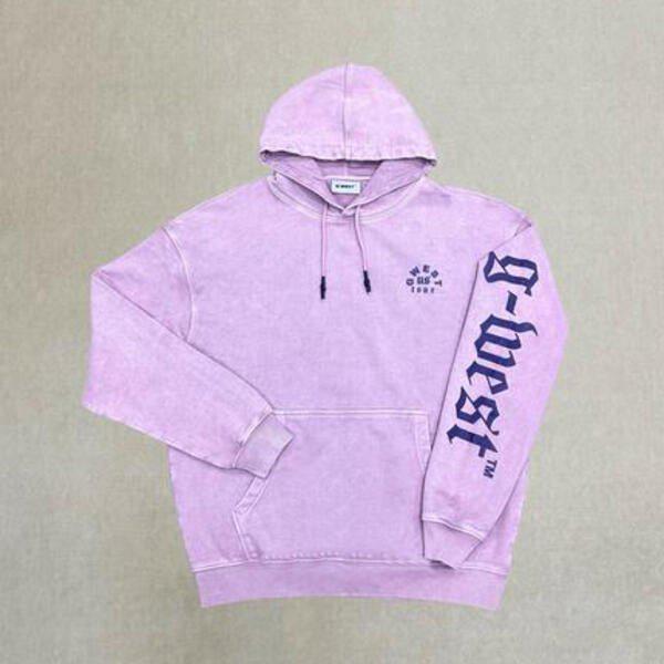 G West Mens Letter Graphic Hoodie