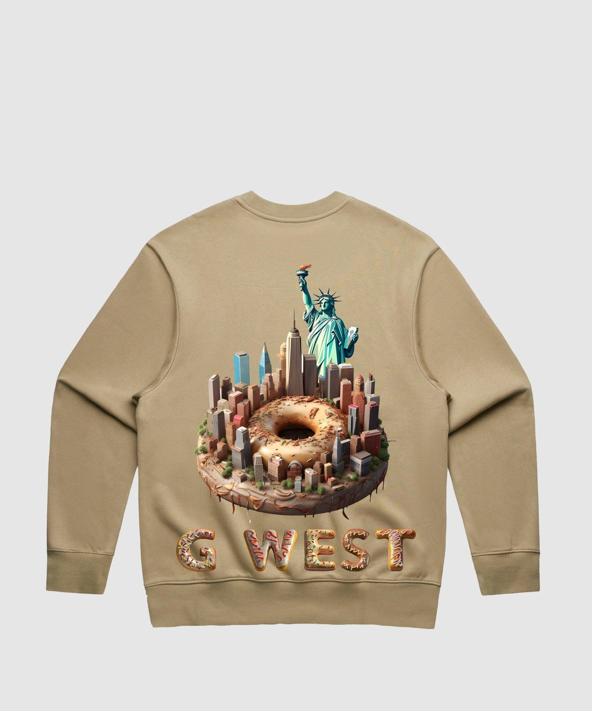 G West Nyc Donut Heavy Premium Crewneck