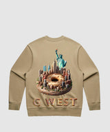 G West Nyc Donut Heavy Premium Crewneck