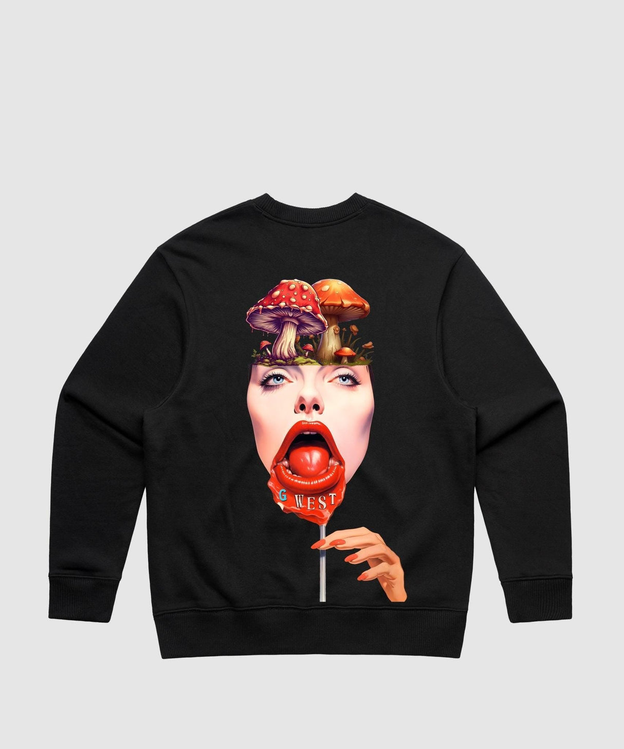 G West Mushroom Lollipop Heavy Premium Crewneck