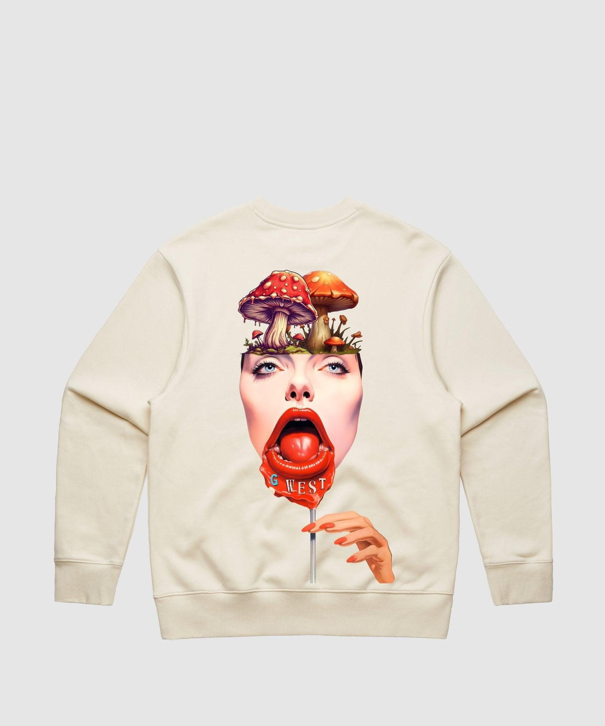 G West Mushroom Lollipop Heavy Premium Crewneck