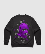 G West Purple Ski Mask Heavy Premium Crewneck