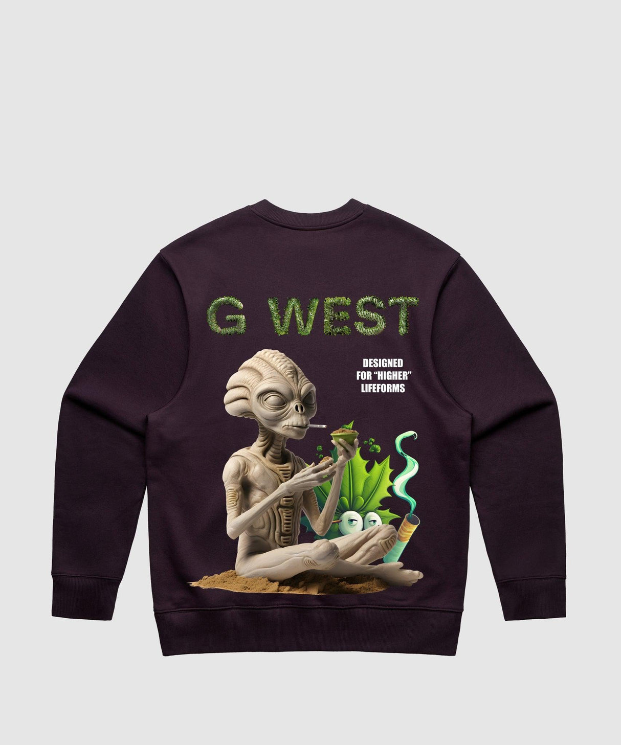 G West Higher Lifefrom Heavy Premium Crewneck