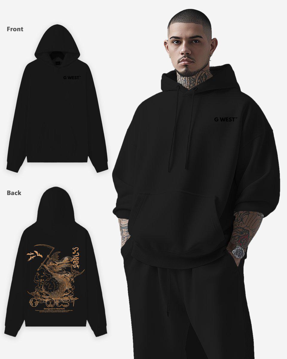 G West Reaper World Heavy Premium Oversize Hoodie